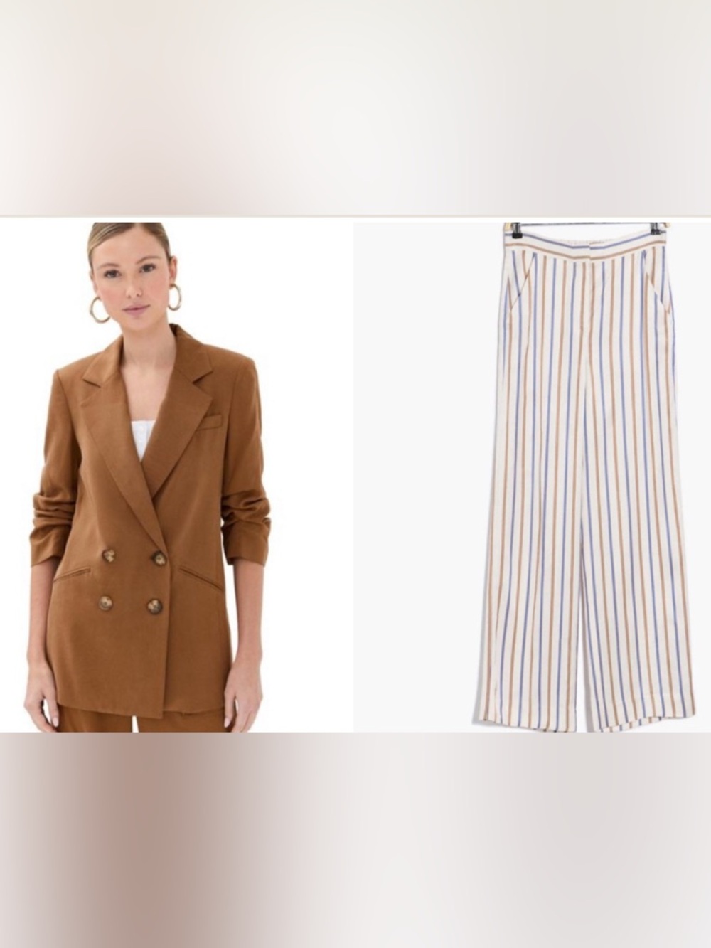 Veronica Beard Suit: Dale Blazer Dickey & Girgore Stripe Pants Sz 6 NWT $1,193
